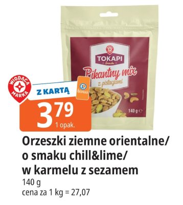 Pikantny mix z pistacjami Tokapi 140 g promocja w Leclerc