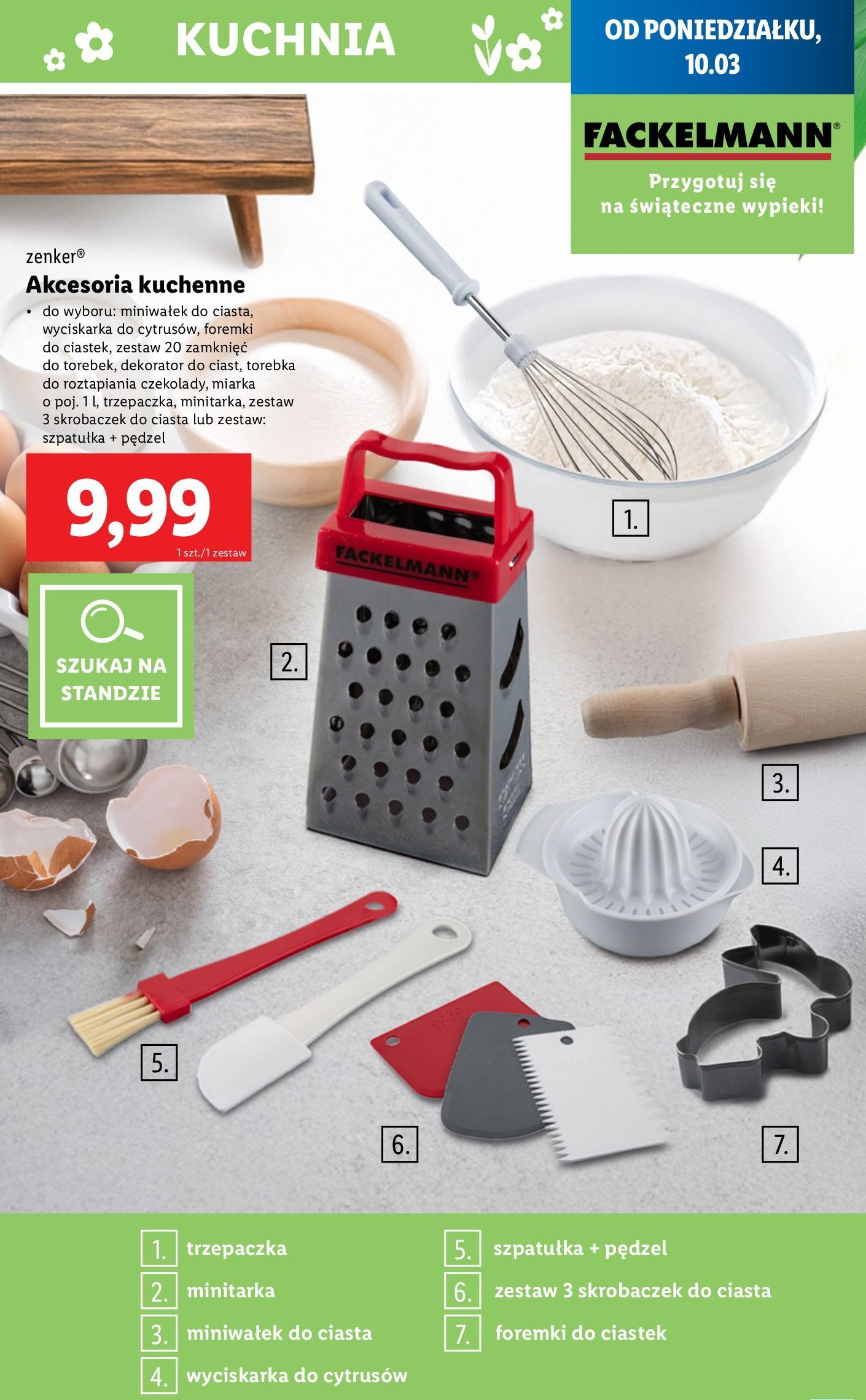 Wałek do ciasta mini Zenker fackelmann promocja w Lidl