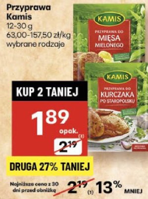 Przyprawa Kamis do Mięsa Mielonego promocja w Delikatesy Centrum