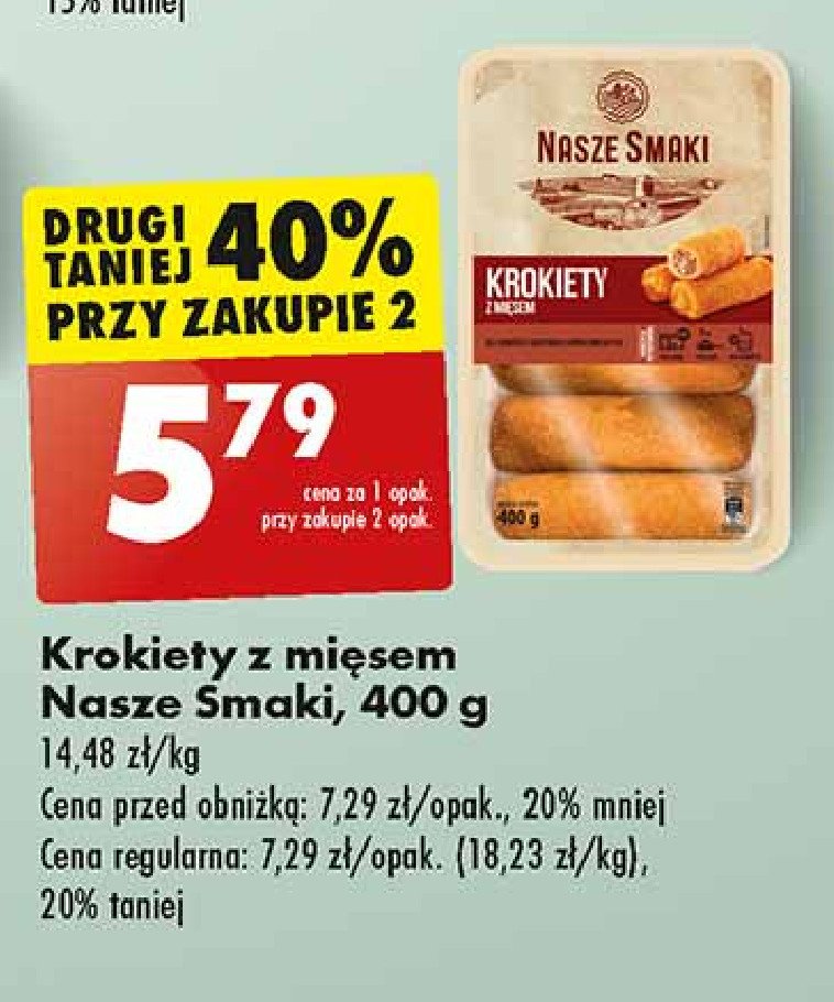 Krokiety mięsne Nasze smaki promocja