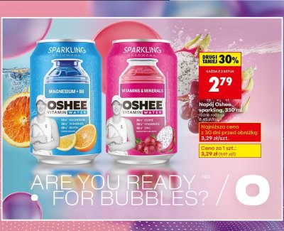 Napój sparkling różne rodzaje promocja w Biedronka