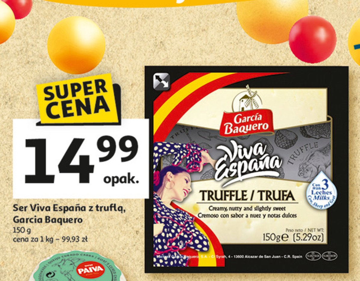 Zestaw serów hiszpańskich Garcia baquero promocja w Auchan