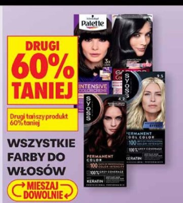 Farby do włosów wszystkie rodzaje promocja w Biedronka