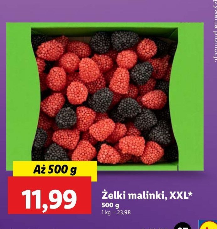 Żelki malinki promocja