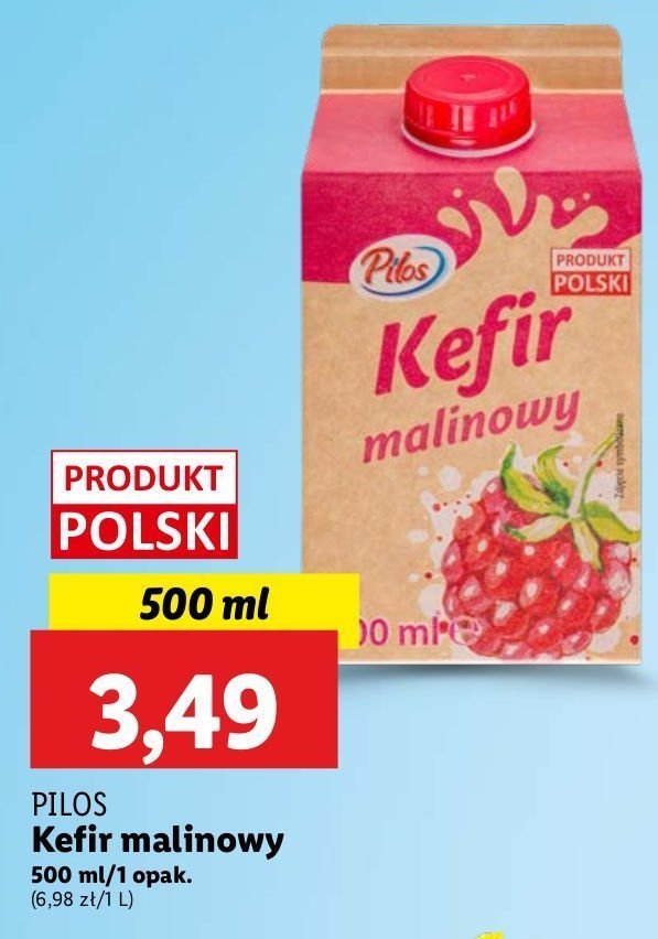 Kefir malinowy Pilos promocja