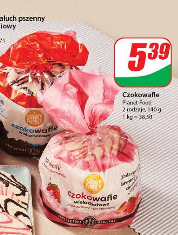 Czokowafle czekoladowe Sunny family promocja