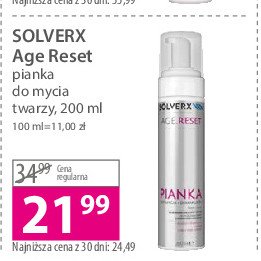 Pianka do mycia twarzy Solverx age resist promocja
