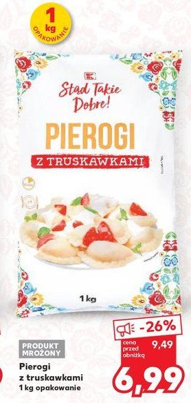 Pierogi z truskawkami K-classic promocja