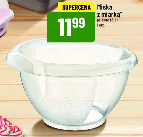 Miska z miarką 3 l promocja w POLOmarket