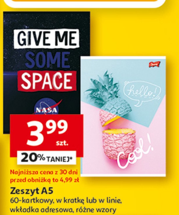 Zeszyt a5 60 k. linia St. majewski promocja