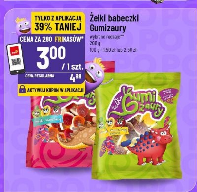 Żelki babeczki Gumizaury promocja w POLOmarket