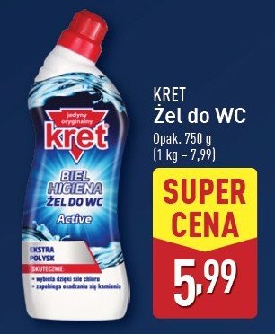 Żel do wc active Kret promocja w Aldi