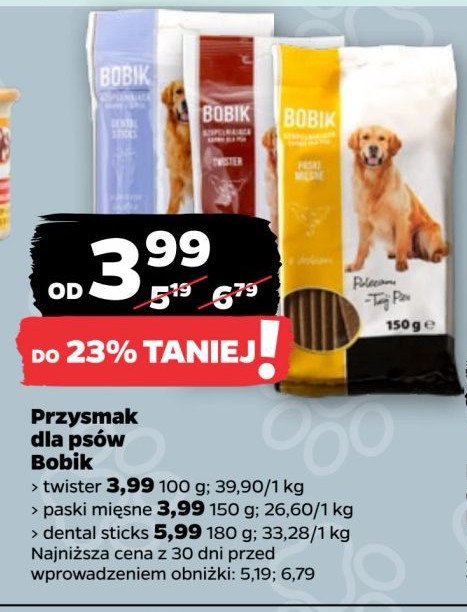 Przysmak dla psa twister Bobik promocja w Netto