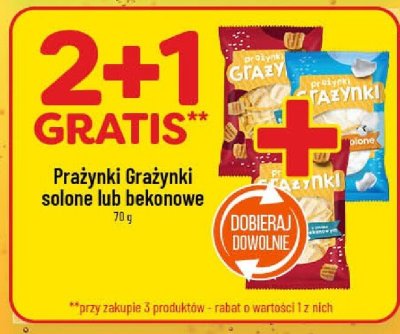Prażynki Grażynki solone lub bekonowe promocja w POLOmarket