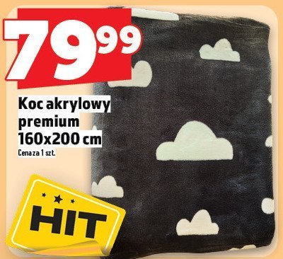 Koc akrylowy premium 160x200 cm promocja w TOPAZ