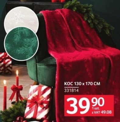 Koc 130x170 cm promocja w Selgros