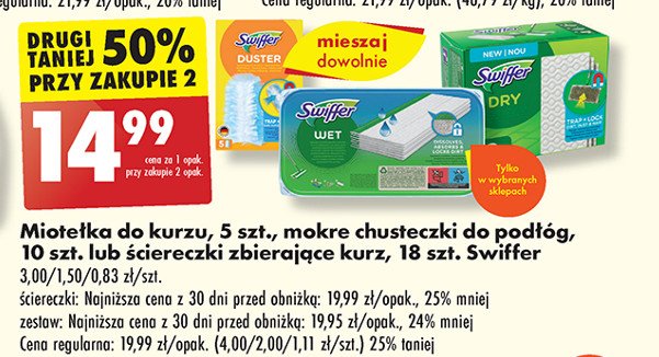 Ściereczki do kurzu duster Swiffer promocja