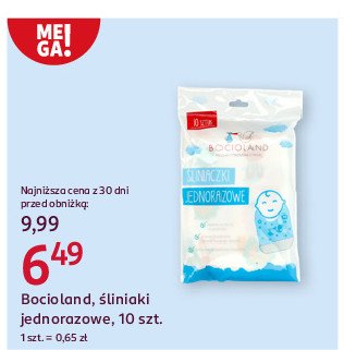 Śliniaczki jednorazowe Bocioland promocja w Rossmann