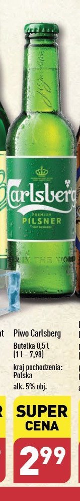 Piwo Carlsberg export premium pilsner promocja w Aldi