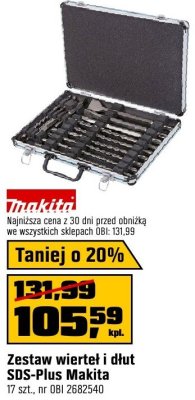 Zestaw wierteł i dłut SDS-Plus Makita promocja w OBI
