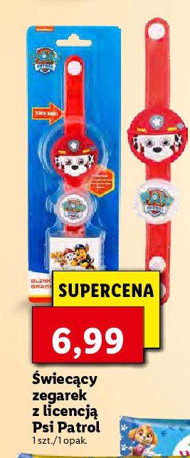 Cukierki zegarek psi patrol Nickelodeon promocja
