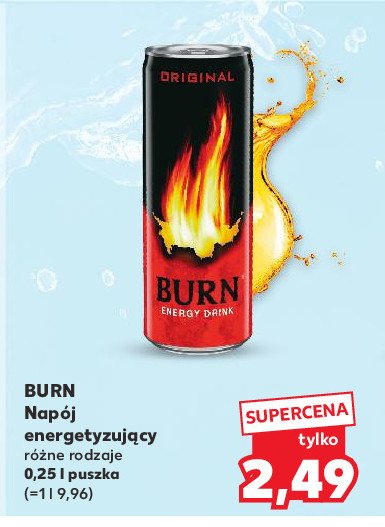 Napój original Burn promocja