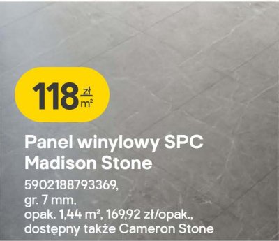 Panel winylowy SPC Madison Stone GoodHome promocja w Castorama