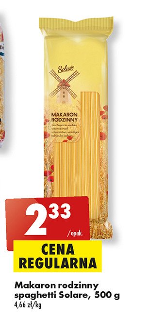 Makaron rodzinny spaghetti SOLARE promocja