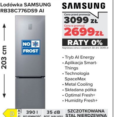 Lodówka RB38C776DS9 AI promocja w NEONET