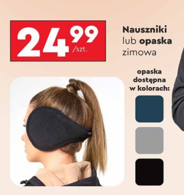 Nauszniki zimowe  promocja w Biedronka