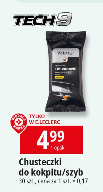 Chusteczki do czyszczenia szyb Tech9 promocja