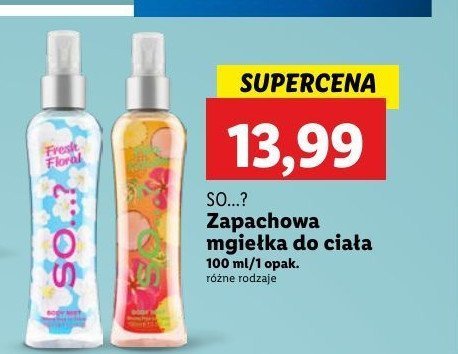 Mgiełka do ciała pina colada So...? promocja