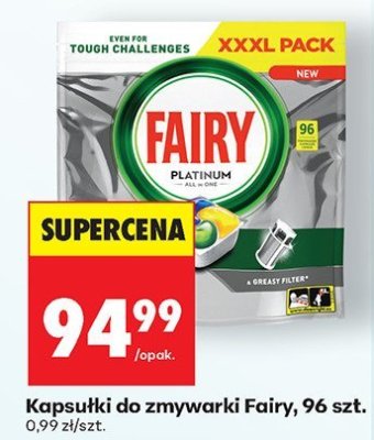 Kapsułki do zmywarki Fairy, 96 szt. promocja w Biedronka