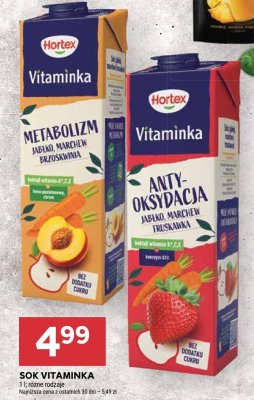 Sok Vitaminka różne rodzaje promocja w Stokrotka
