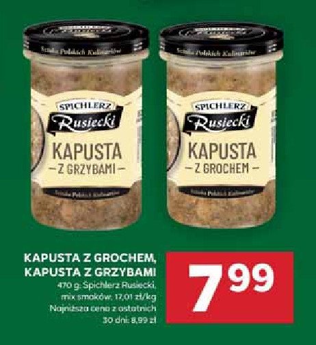 Kapusta z grzybami Spichlerz rusiecki promocja w Stokrotka