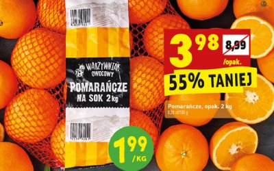 Pomarańcze na sok Biedronka warzywniak owocowy promocja