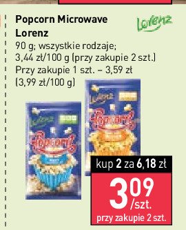 Popcorn cheese Lorenz promocja