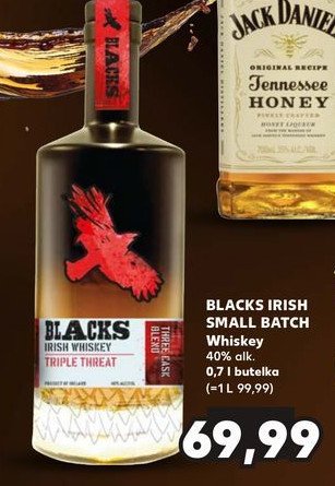 Whisky Blacks irish small batch promocja