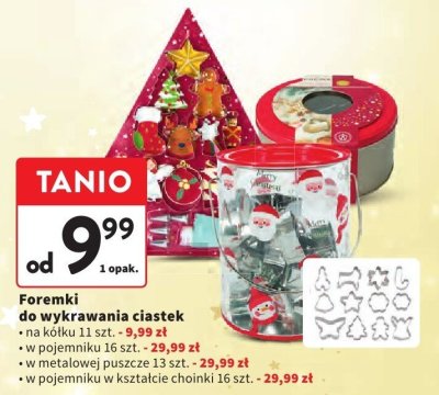 Foremki do wykrawania ciastek w pojemniku 16 szt. promocja w Intermarche