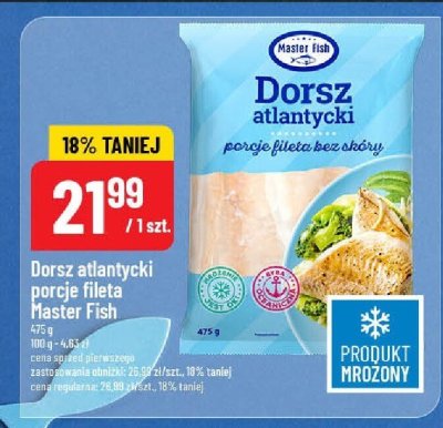 Dorsz atlantycki porcje fileta Master Fish promocja w POLOmarket