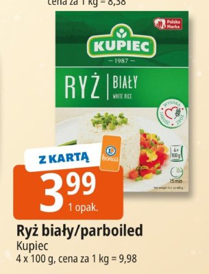 Ryż biały/parboiled Kupiec promocja w Leclerc