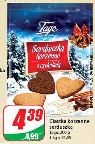 Serduszka korzenne z czekolad膮 Tago promocja