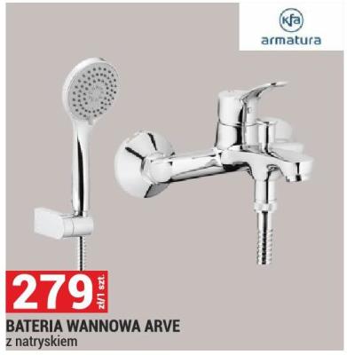Bateria BATERIA WANNOWA ARVE z natryskiem promocja w Merkury Market
