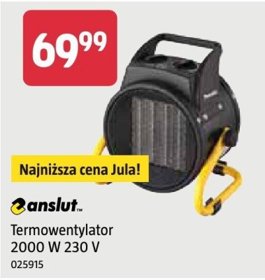 Termowentylator Anslut 2000 W 230 V promocja w Jula