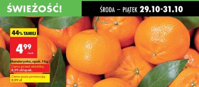 Mandarynka, opak. 1 kg promocja w Biedronka