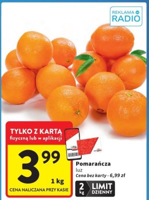 Pomarańcza luz 1 kg promocja w Intermarche