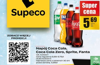 Napój Sprite 2L promocja w Supeco