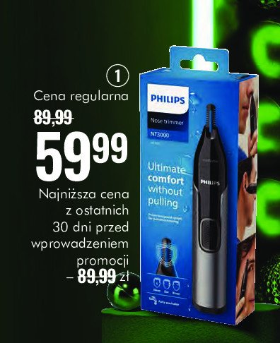 Trymer do nosa nt3000 Philips promocja w Super-Pharm