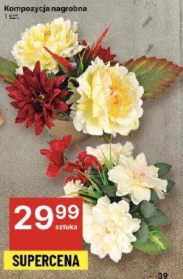 Kompozycja nagrobna promocja w Delikatesy Centrum