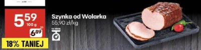 Szynka od Wolarka promocja w Delikatesy Centrum